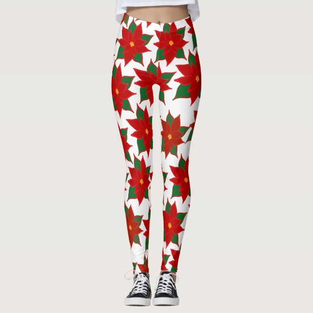 Legging Flor vermelha (Frente)