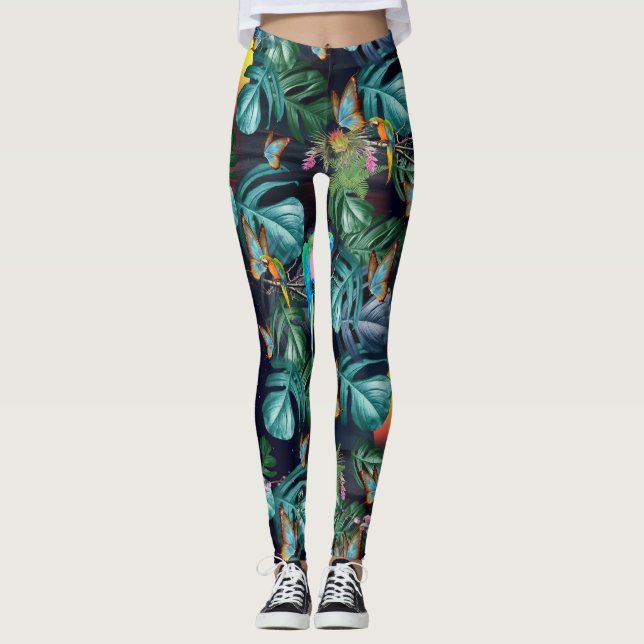 Legging Flora Tropical Paraíso no Sunset (Frente)