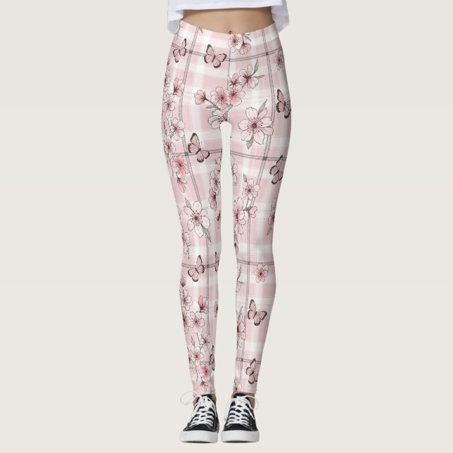 Legging Floração de Borboleta Elegante (2) (Frente)
