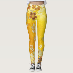Legging Floral Amarelo