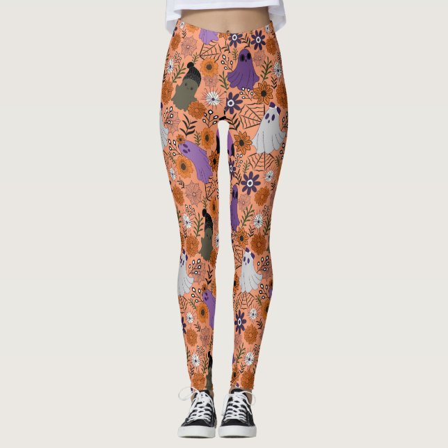 Legging Floral assustador (Frente)