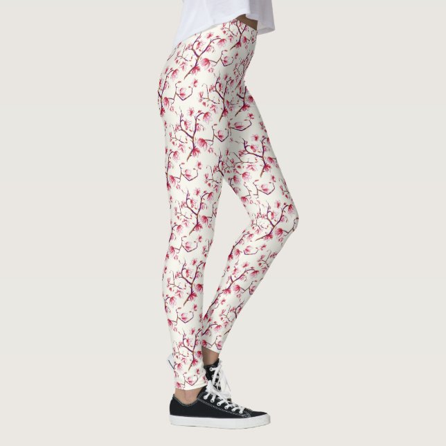Legging Floral Boêmiano Russo-Primavera Rosa Blush (Direita)