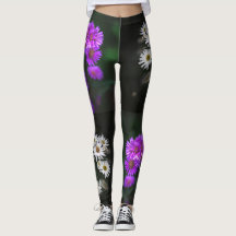 Floral Branco e Roxo