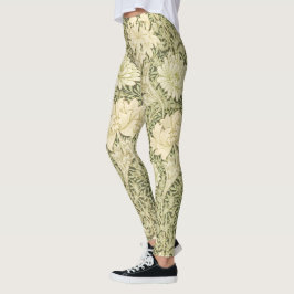 Legging Floral Chrysanthemum Pattern (por William Morris)
