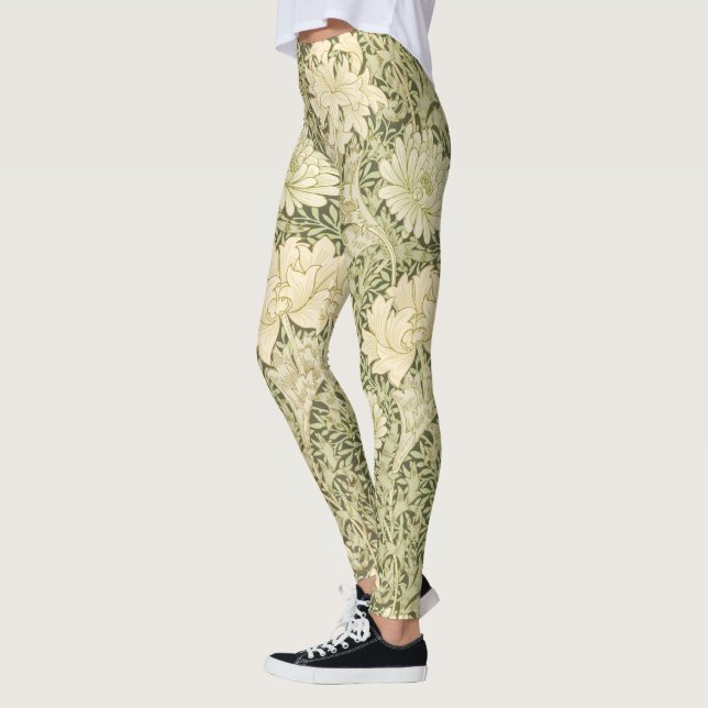 Legging Floral Chrysanthemum Pattern (por William Morris) (Esquerda)