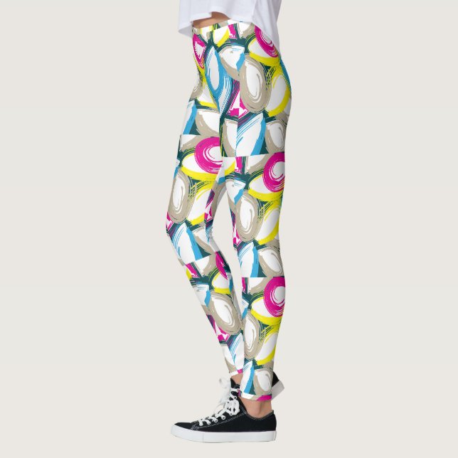 Legging Floral Colorido em Aquarela (Esquerda)
