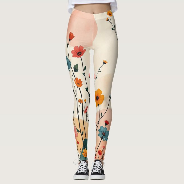 Legging Floral de Galebol (Frente)