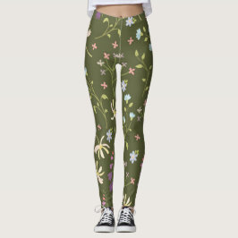Legging Floral de Primavera de Flor