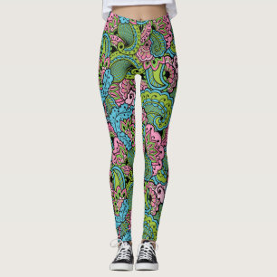 Legging Floral Decorativo/Mandala