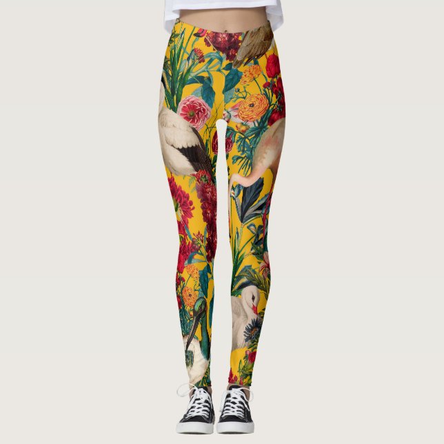 LEGGING FLORAL E AVES XVIII (Frente)
