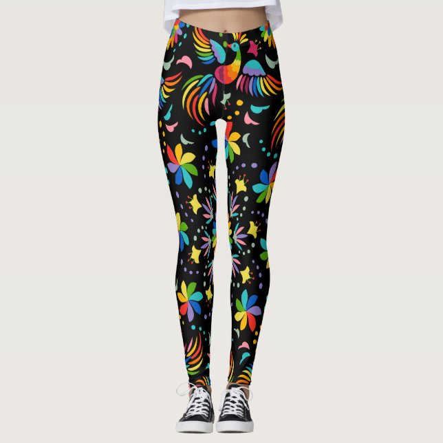 Legging Floral E Glamor - Padrão Invisível Verão (Frente)