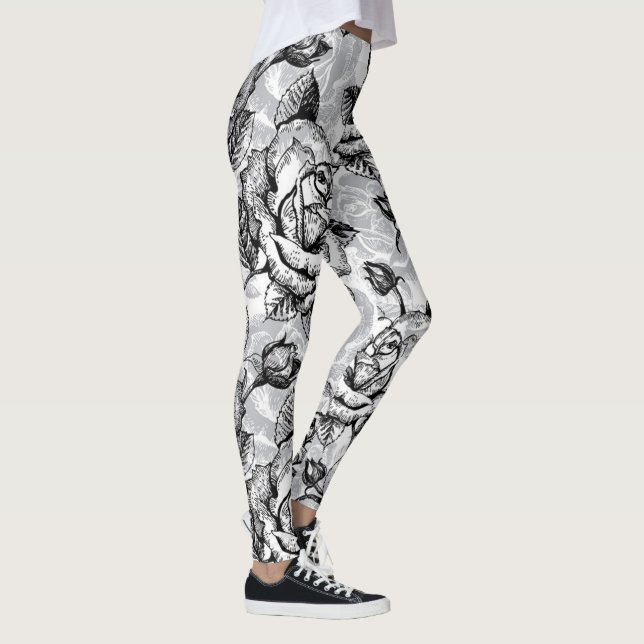 Legging Floral Elegante Moderno (Direita)