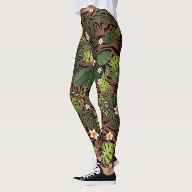 Legging Floral Elegante Moderno (Esquerda)