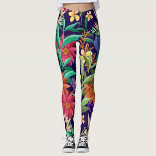 Legging Floral Exotic Flowers Standard- 23004