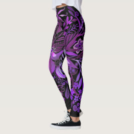 Legging Floral Fantasy Purple