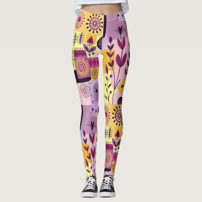 Legging Floral graffiti (Frente)