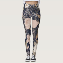 Legging Floral Motif Yoga Leggins