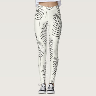 Legging Floral Natural: Abstrato White Vintage