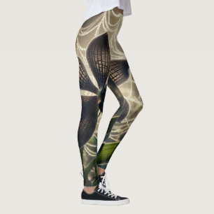 Legging Floral Orquídea Negra