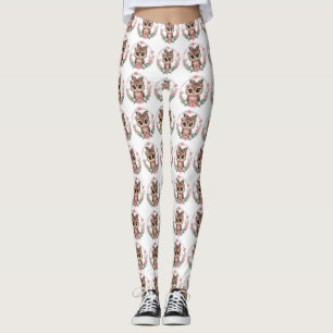 Legging Floral Owl Princess