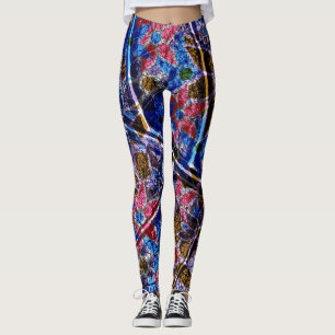 Legging Floral Púrpura Rosa nº 5