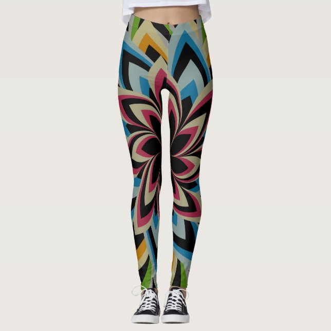 LEGGING FLORAL REMOINHO COLORIDO   (Frente)
