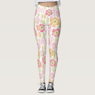 Legging Floral Retro Pastel (1)