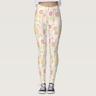 Legging Floral Retro Pastel (3)