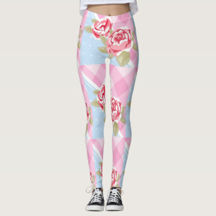 Legging Floral Rosa Bonito