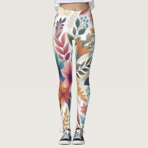 Legging Floral sem costura