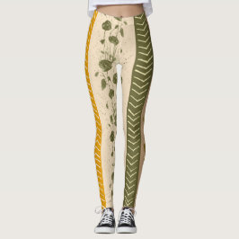 Legging Floral Stripes