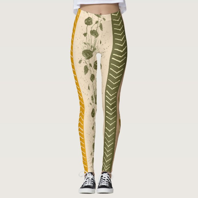 Legging Floral Stripes (Frente)