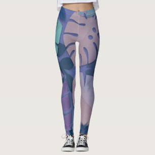 Legging Floral Vintage Nature Pintura Colorida