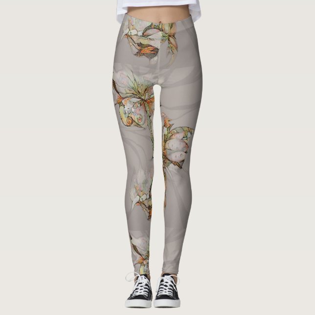 Legging Flores abstrativas (Frente)