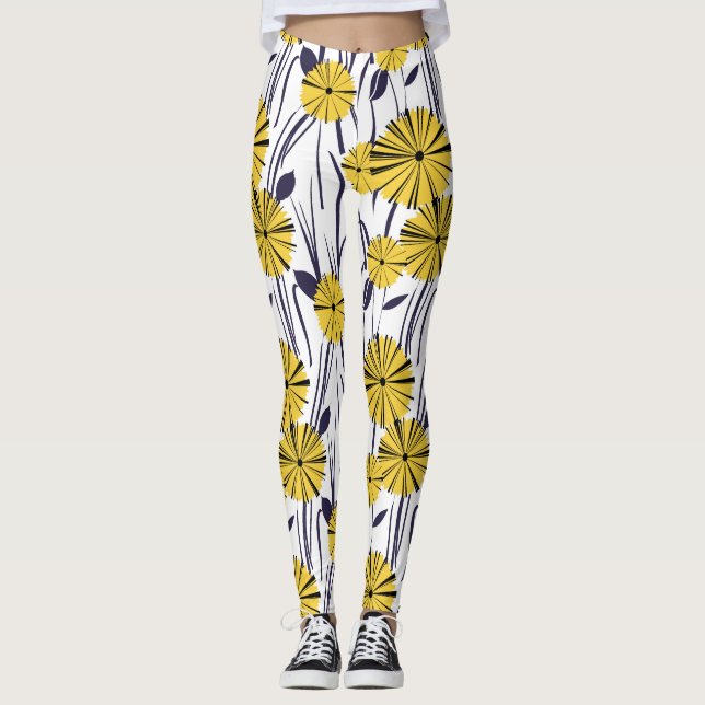 Legging Flores amarelas (Frente)