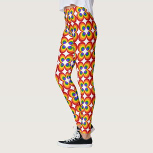 Legging Flores Arco-Íris Trippy