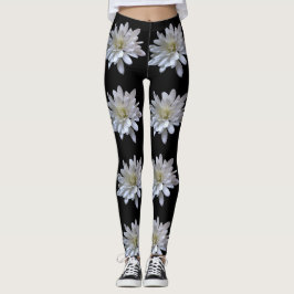 Legging Flores brancas de margarida branca