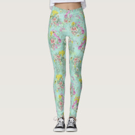 Legging Flores Clássicas Retro Meadow