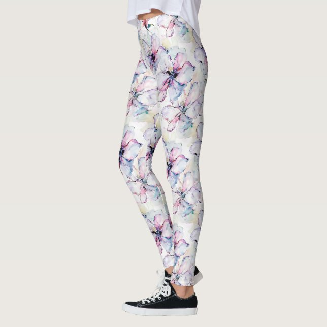 Legging Flores da Ilha Roxa (Esquerda)