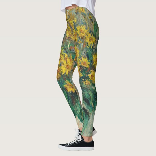 Legging Flores de Alcachofra de Jerusalém por Claude Monet (Esquerda)