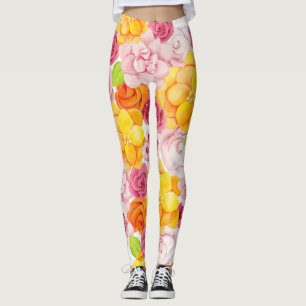 Legging Flores de Aquarela primavera