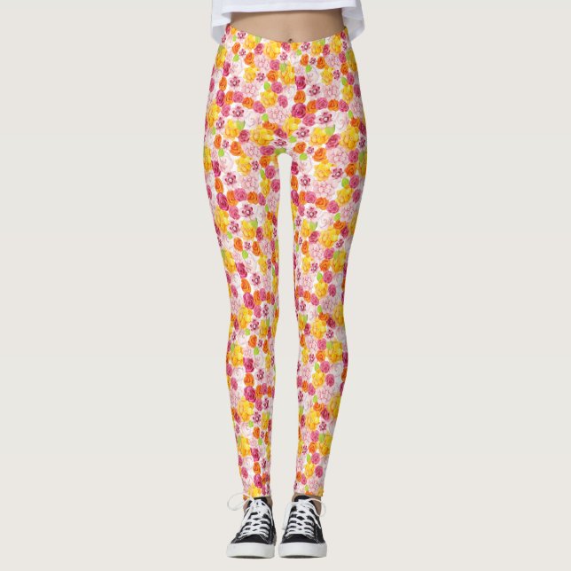 Legging Flores de Aquarela primavera (Frente)