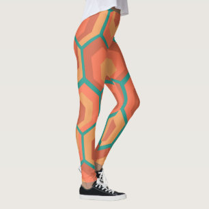 Legging Flores de Hexágonos