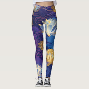 legging flores de lótus