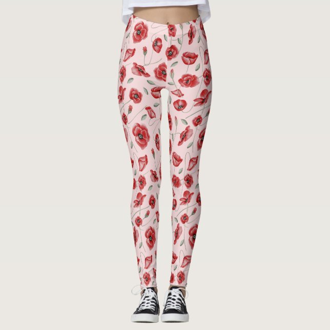 Legging Flores de Papoila (Frente)