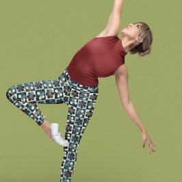 Legging Flores de Patchwork do País