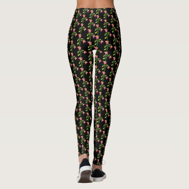 Legging flores de ponto (Verso)