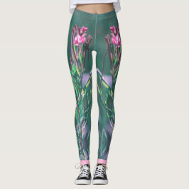 Legging Flores de Prados Selvagens, Rosa-claros, Estilizad