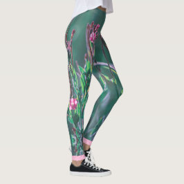 Legging Flores de Prados Selvagens, Rosa-claros, Estilizad