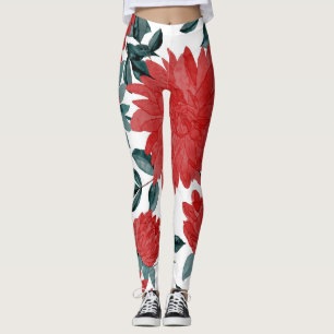 Legging Flores de Prados: Vintage Watercolor Sem Costura